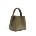 Leather-Effect Bag with Braided Handle - Camila