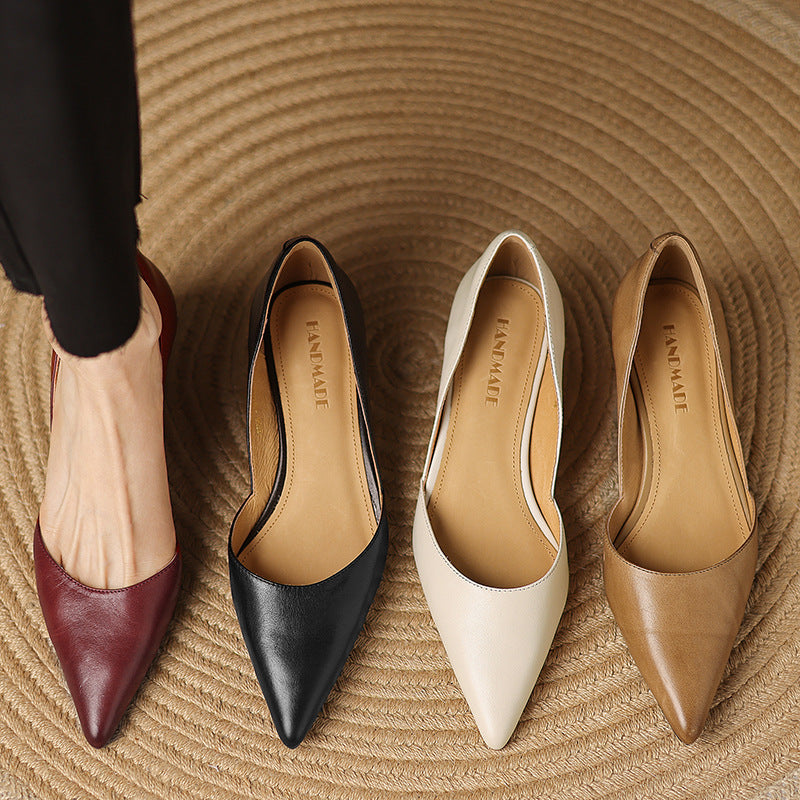 Nellie - Elegant Leather Heels