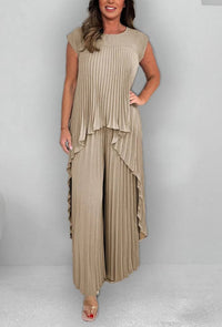 Mexie – Elegant Pleated Co-Ord Set