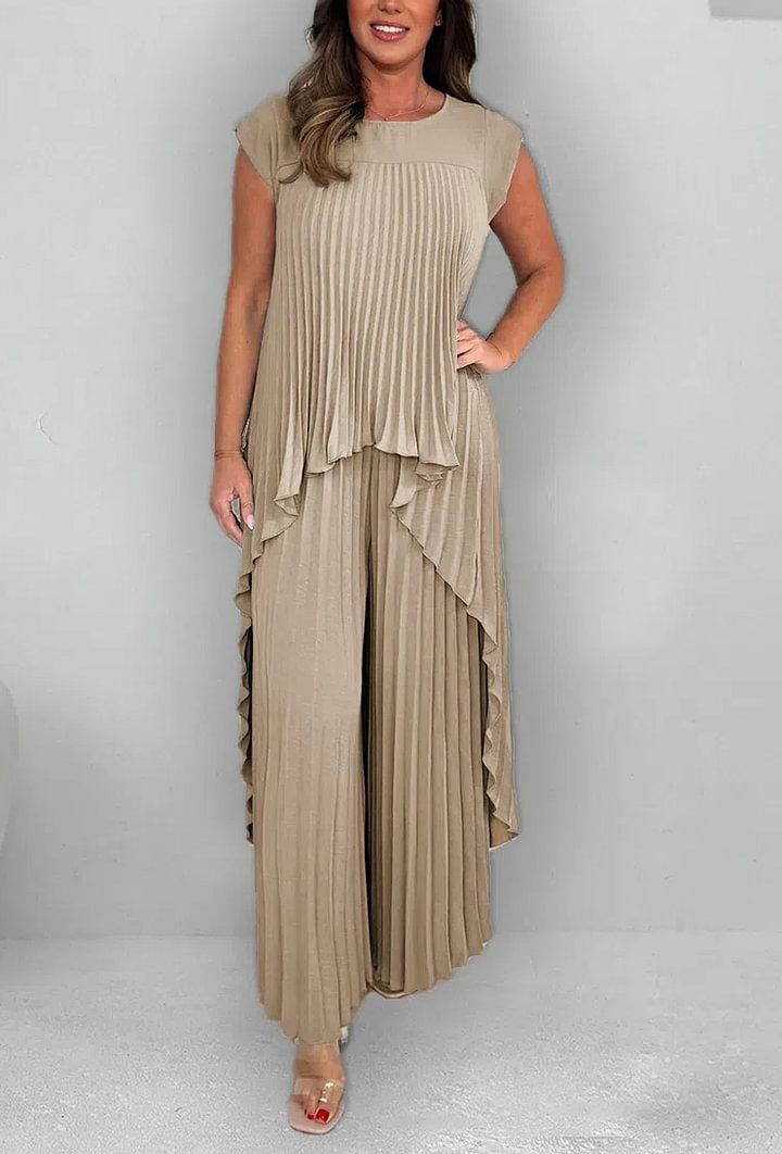 Mexie – Elegant Pleated Co-Ord Set