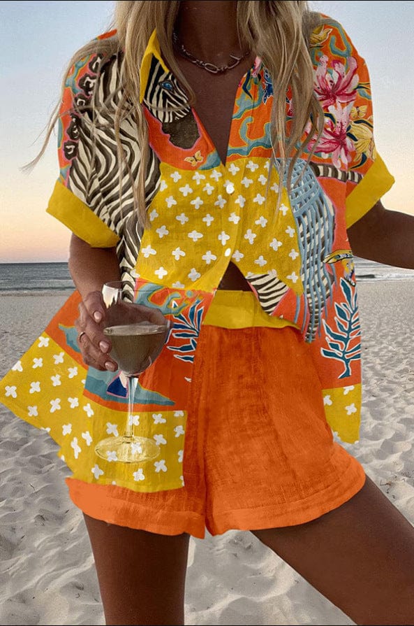Juliet – Linen Shirt & Shorts Set