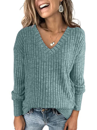 Barbara - V Neck Oversized Knit Sweater
