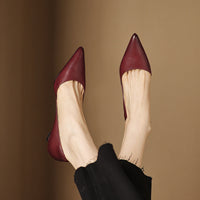 Nellie - Elegant Leather Heels