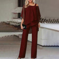 Everly Overlay Pant Set