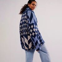 Evangelia | Elegant Cardigan Blue