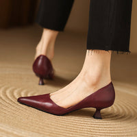 Nellie - Elegant Leather Heels