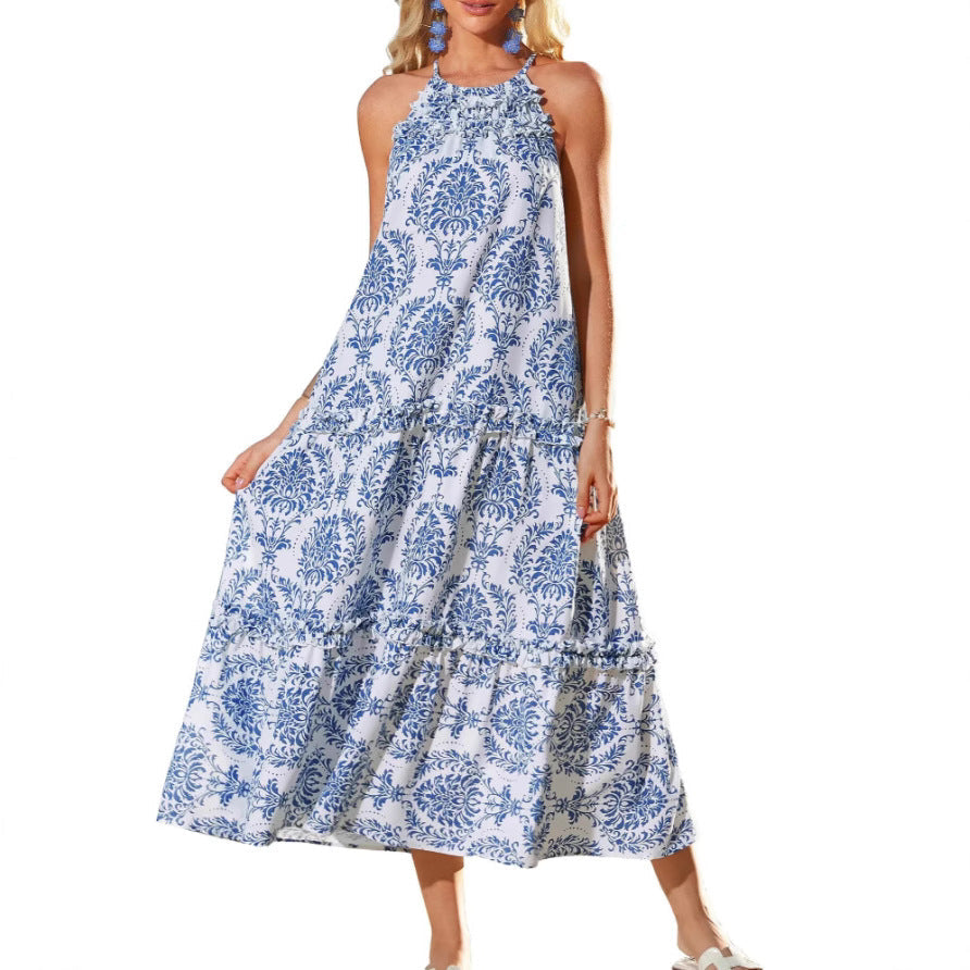 Zadie - Chic Boho Halter Maxi Dress