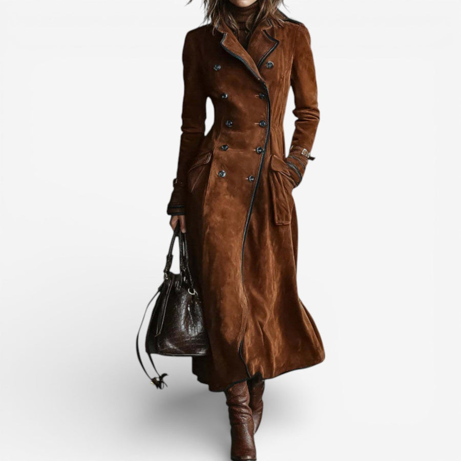 Loretta - Suede Trench Coat