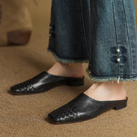 Paige – Leather Slip-On Mules