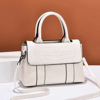 Embossed Leather-Effect Bag - Camila
