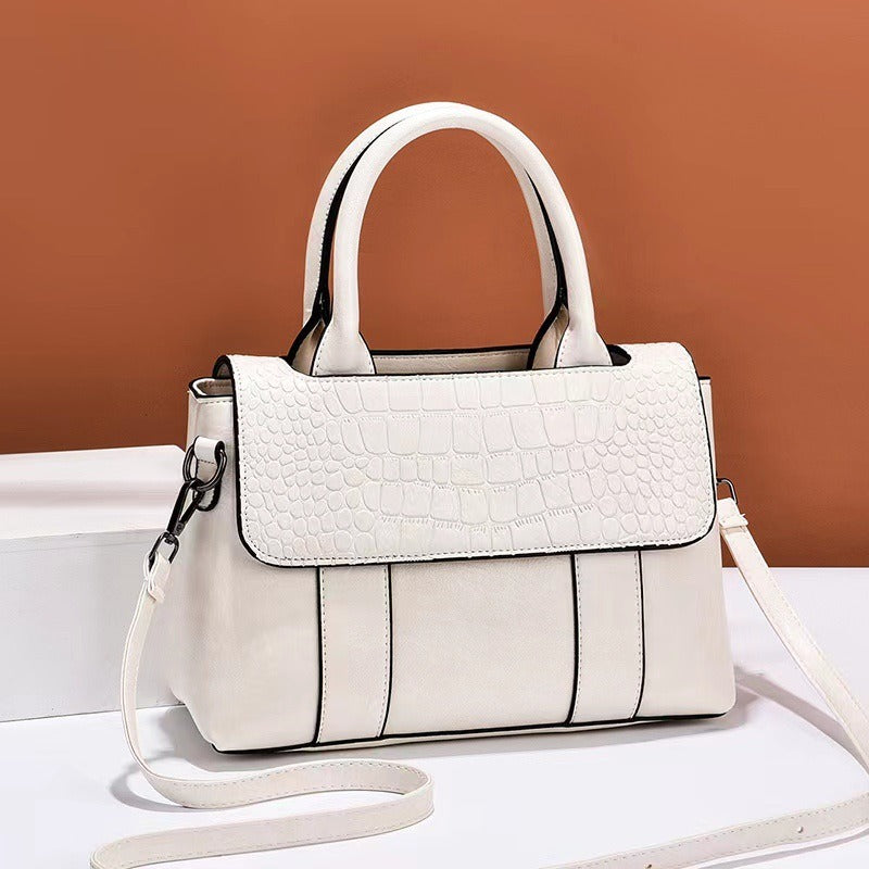 Embossed Leather-Effect Bag - Camila