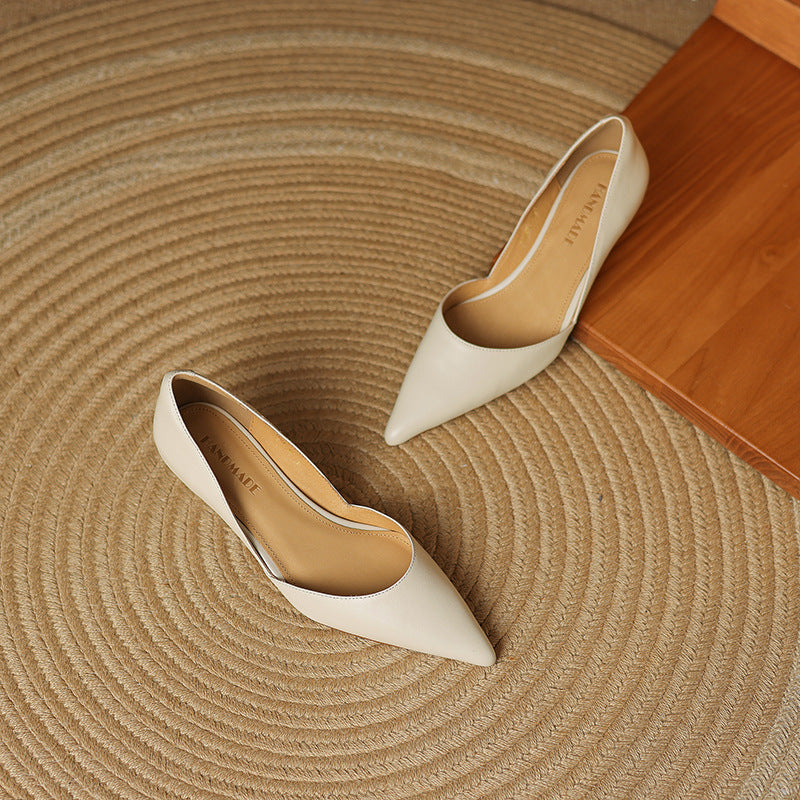 Nellie - Elegant Leather Heels