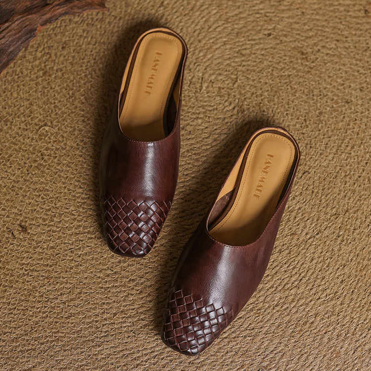 Jasmine - Elegant Leather Mules