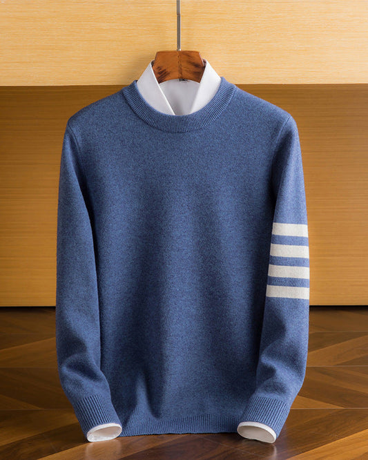 William - Crew Neck Jumper – Blue
