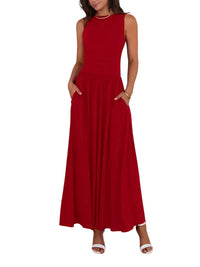 Peony – Ruched High-Waisted Maxi Dress