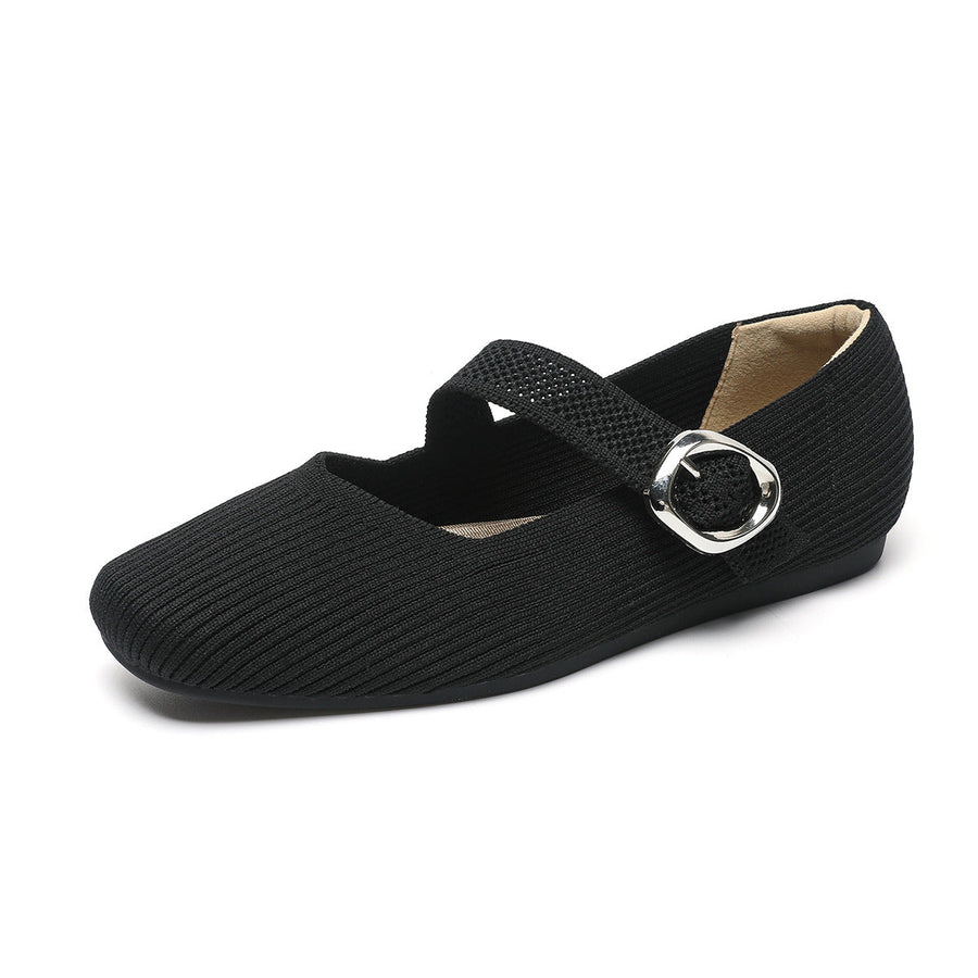 Caitlin - Wide Fit Comfort Flats