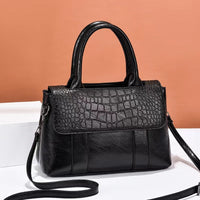 Embossed Leather-Effect Bag - Camila