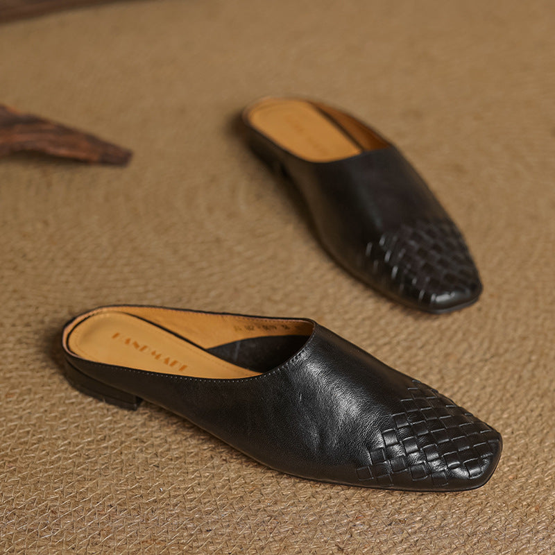 Jasmine - Elegant Leather Mules