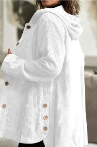 Elizabeth – Cozy Corduroy Hooded Jacket