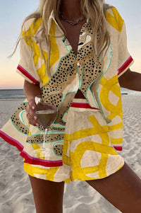 Margot – Linen Shirt & Shorts Set