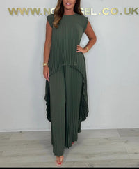 Mexie – Elegant Pleated Co-Ord Set