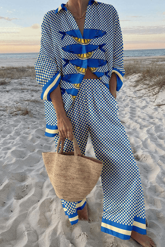 Pippa – Linen Shirt & Trousers Set