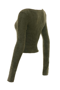 NOA FLUFFY KNIT CARDIGAN