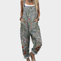 Emily - Comfortable Printed Dungarees