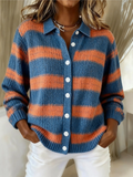 Livia  Knitted Blouse With Stripes