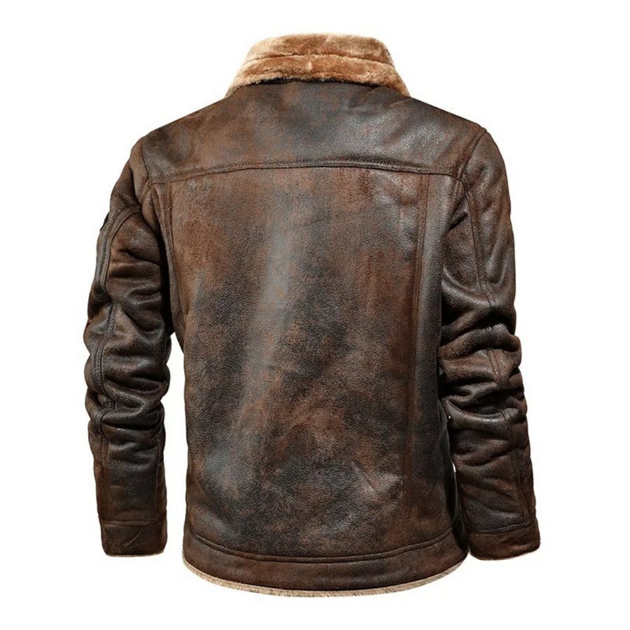 Thomas - Warm and Versatile Leather Jacket