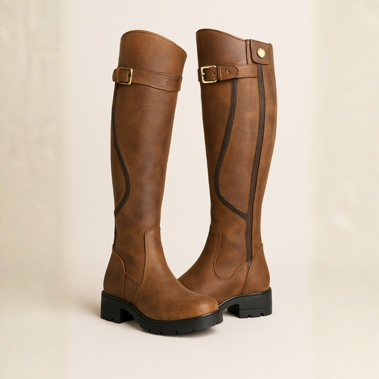 Lila | High Stylish Boots Brown