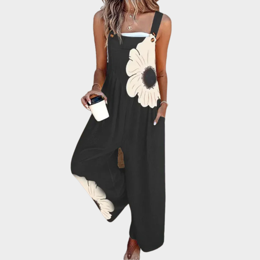 Isabella - Comfortable Printed Dungarees