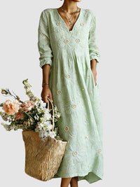 Quin – Floral Cotton Midi Dress
