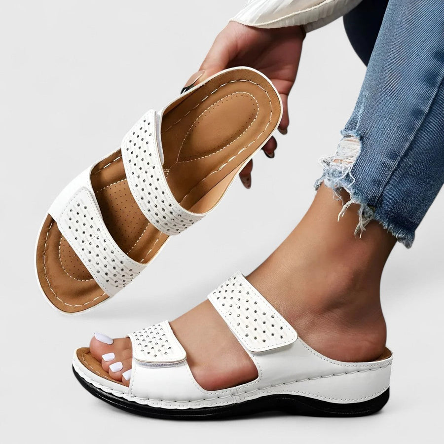 Karyssa | Orthopedic Sandals White