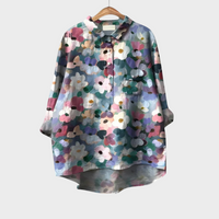 Evelina - Elegant Linen Summer Blouse