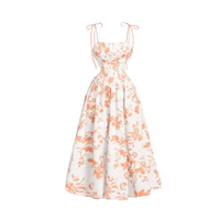 Macey - Floral Tie-Shoulder Summer Dress