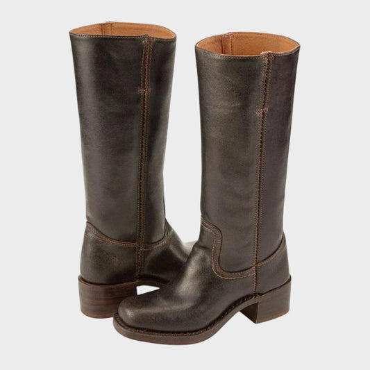 Sapphire | Tall Boots Dark Brown