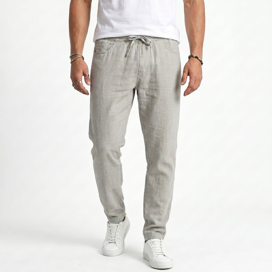 Winston - Relaxed Linen Beach Trousers