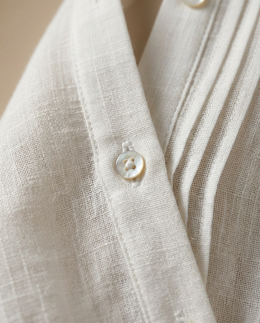 Nerys - Trendy Linen Maxi Dress