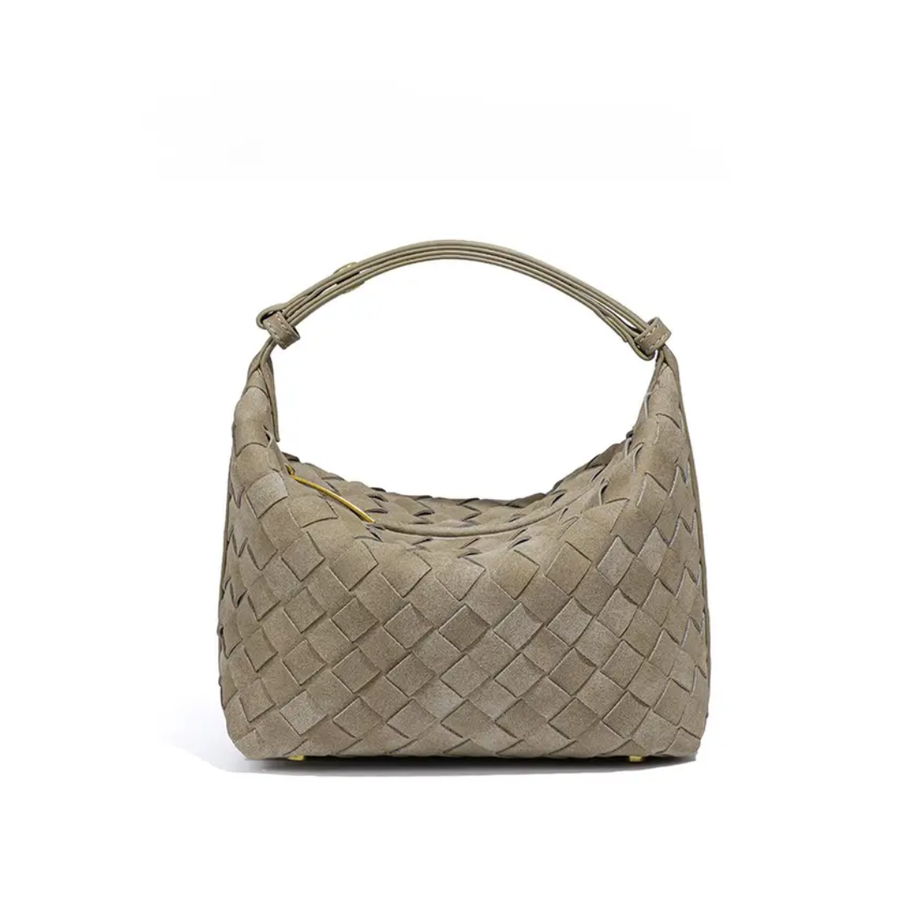 Fiorella - Matte Woven Structured Handbag