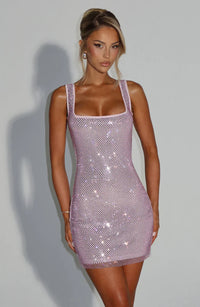 SANDRA EMBELLISHED MINI DRESS