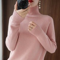Amelie Cashmere Turtleneck Sweater