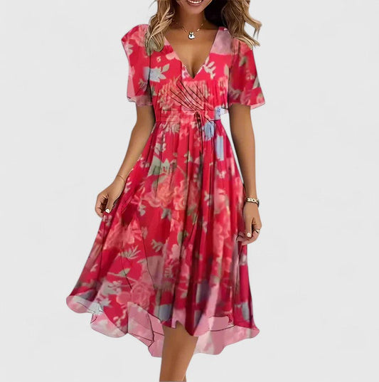 Madison | Elegant Short Dress Red