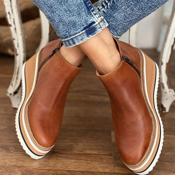 Jeanne | Orthopedic Waterproof Boots Brown