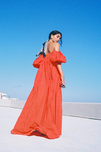PALMER OFF SHOULDER MAXI DRESS