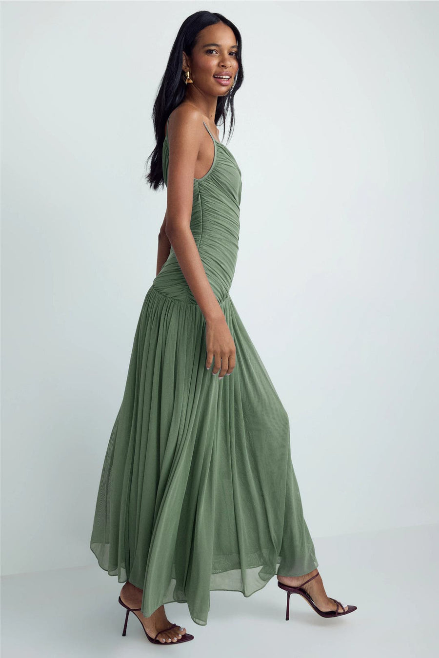 Monroe Asymmetric Jersey Gown
