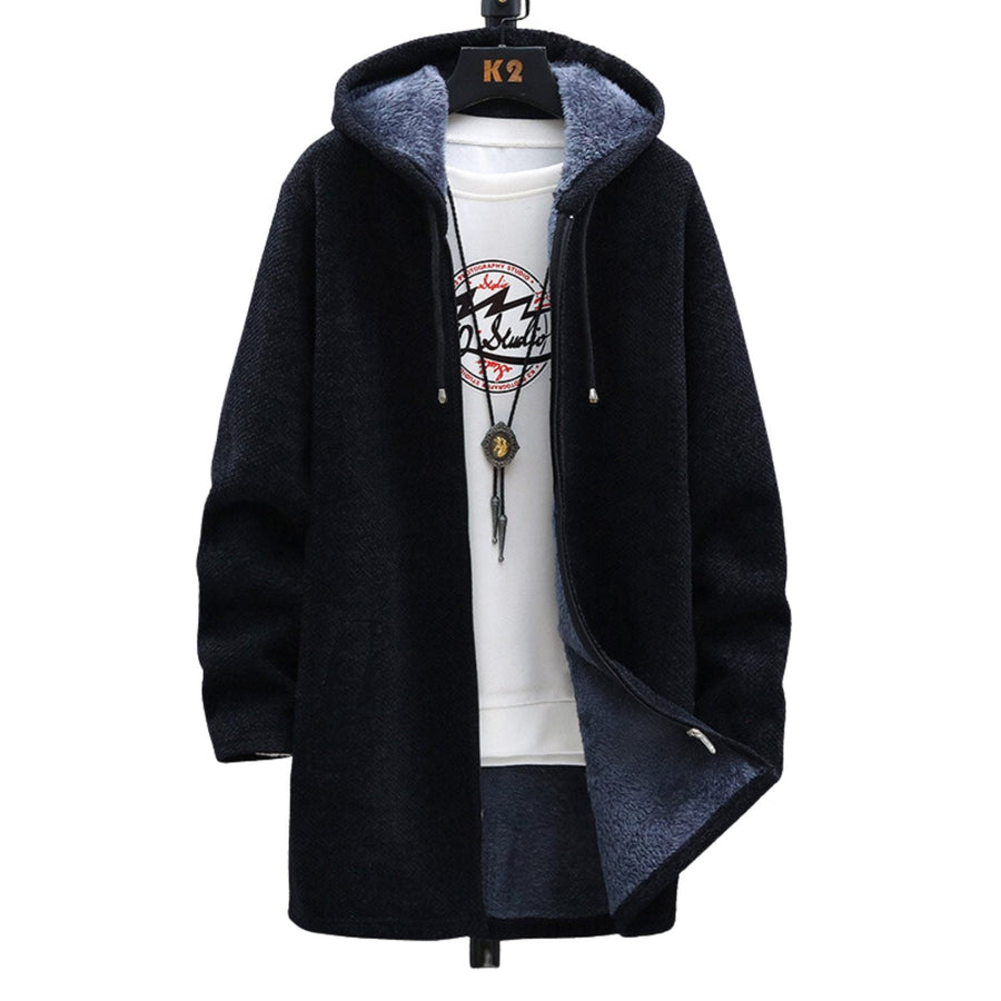 Rosie | Longline Zip Hoodie Black