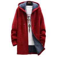 Rosie | Longline Zip Hoodie Red