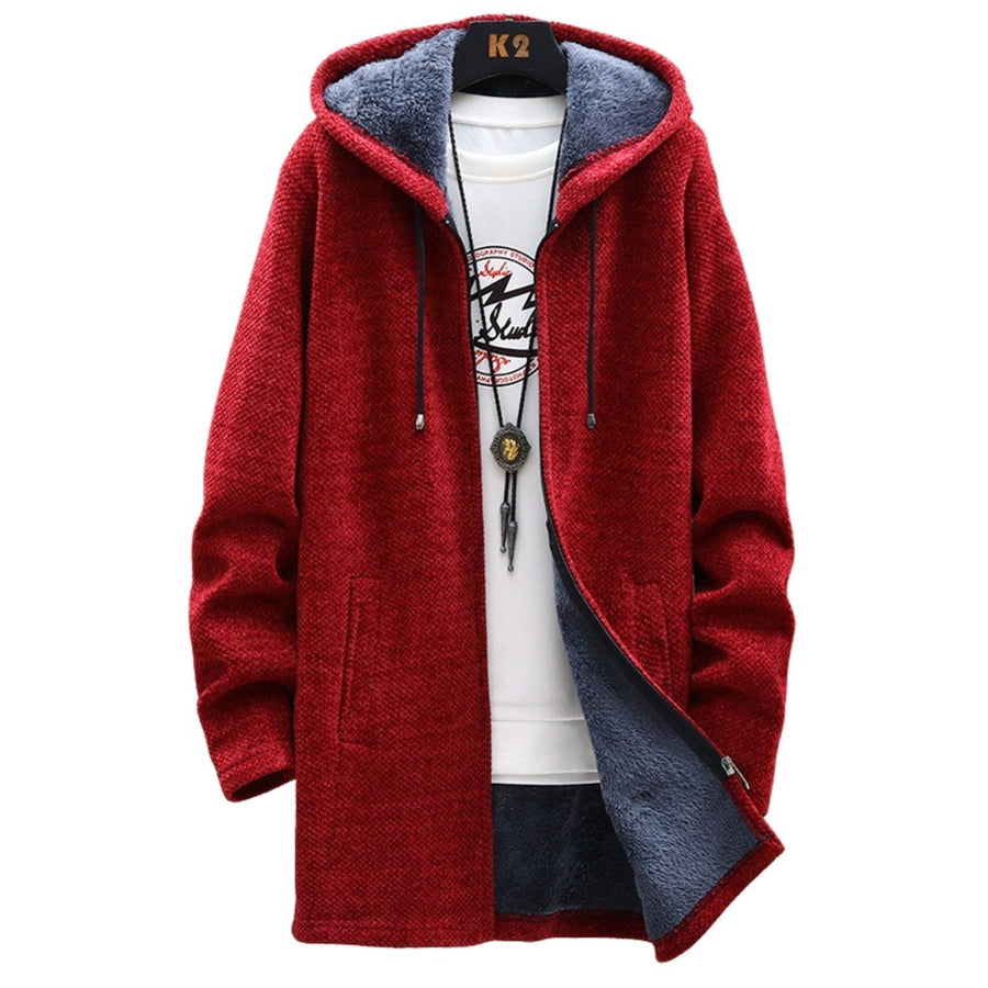 Rosie | Longline Zip Hoodie Red