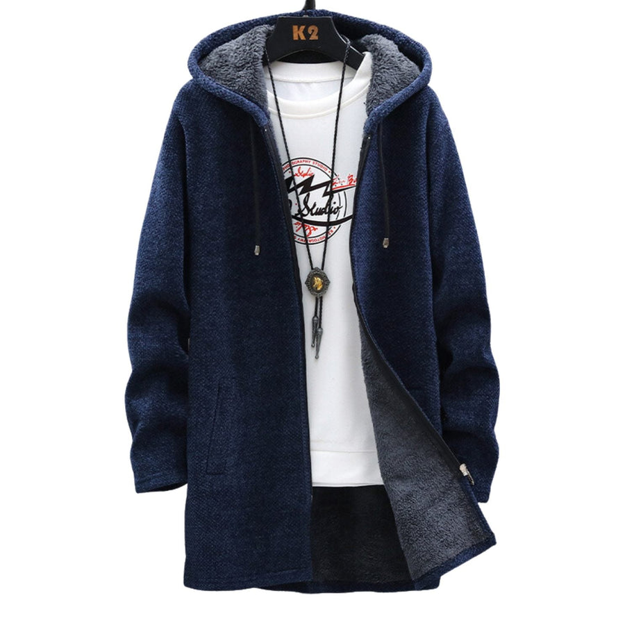 Rosie | Longline Zip Hoodie Blue